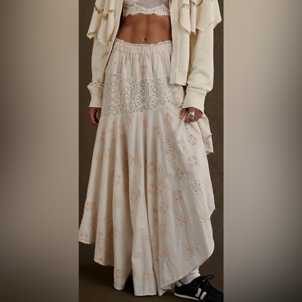 Free People Doily Maxi Skirt Size XS NWOT